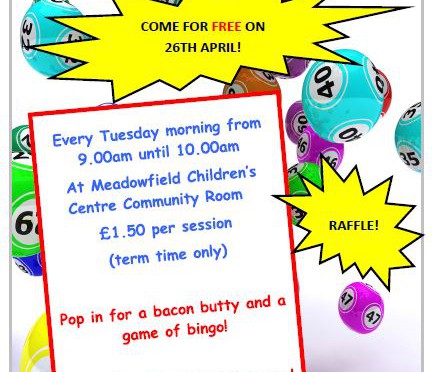 Bingo and Butty at Meadowfield Children’s Centre